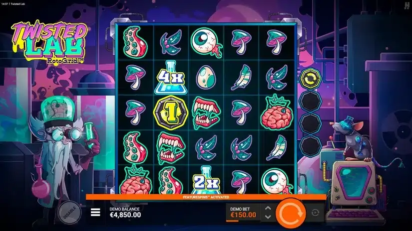 Twisted Lab RotoGrid slot screenshot 2