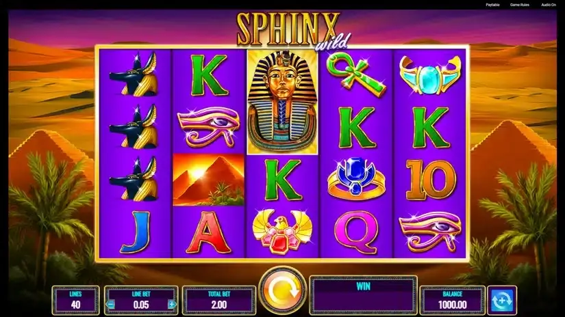 Sphinx Wild slot screenshot 1