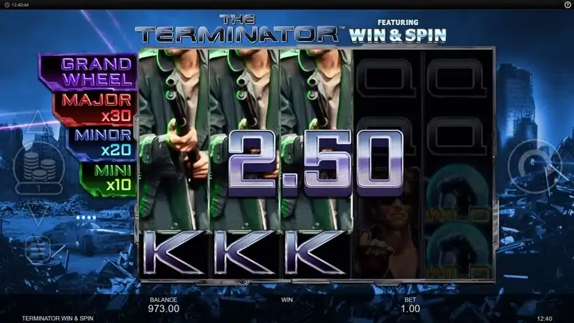 The Terminator Win & Spin slot screenshot 3