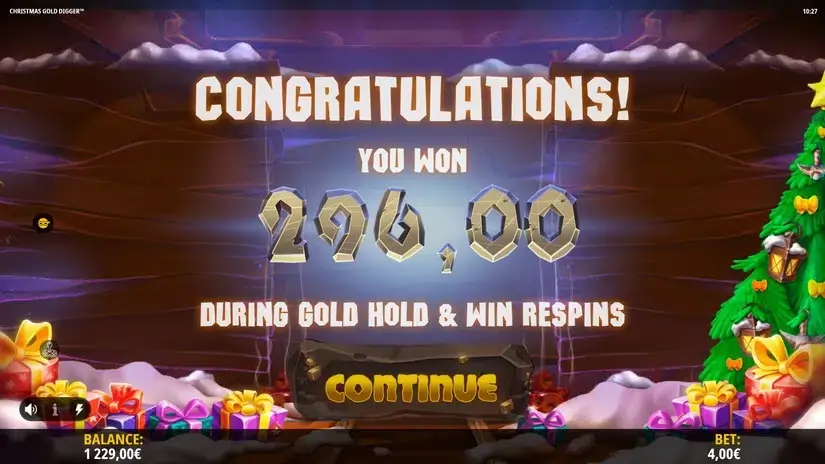 Christmas Gold Digger slot screenshot 9