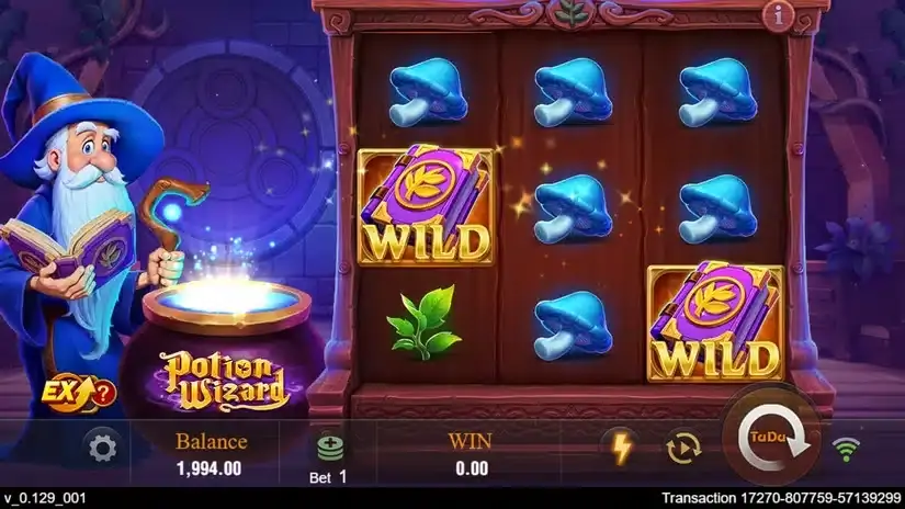 Potion Wizard slot screenshot 2
