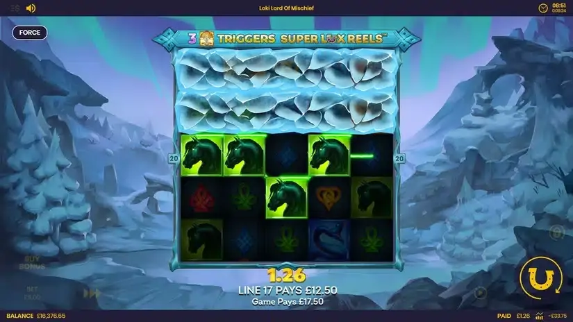 Loki Lord of Mischief slot screenshot 2
