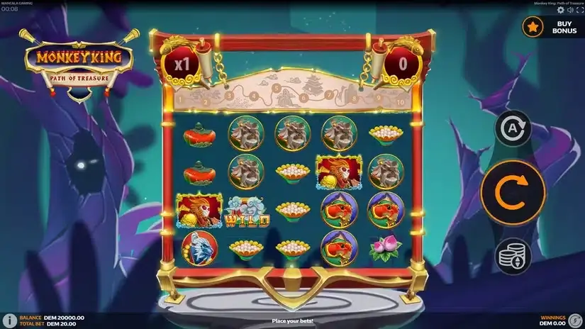 Monkey King: Path of Treasure slot screenshot 1