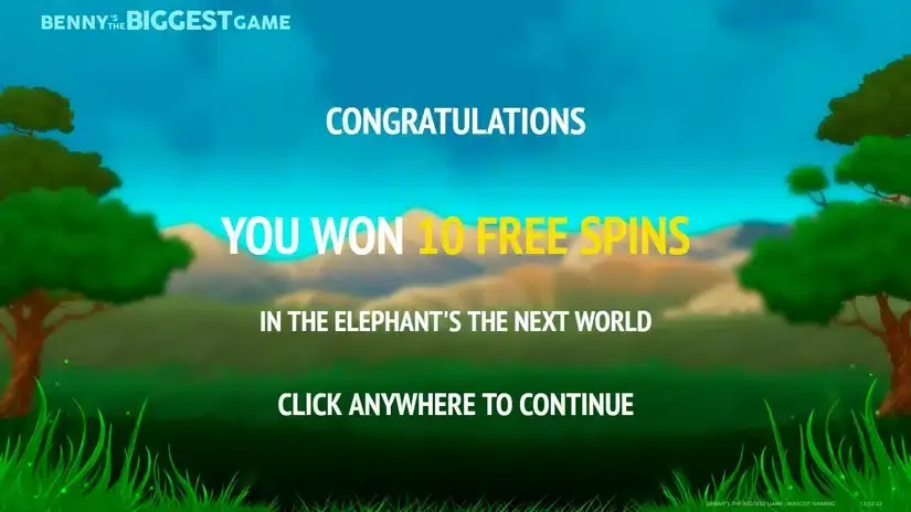 Benny’s the Biggest Game slot screenshot 2