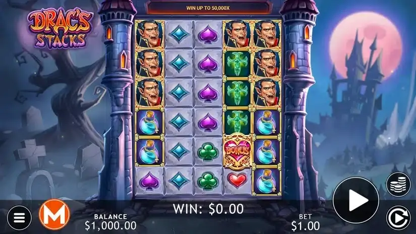 Drac’s Stacks slot screenshot 1