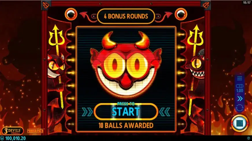 3 Devils Pinball slot screenshot 5