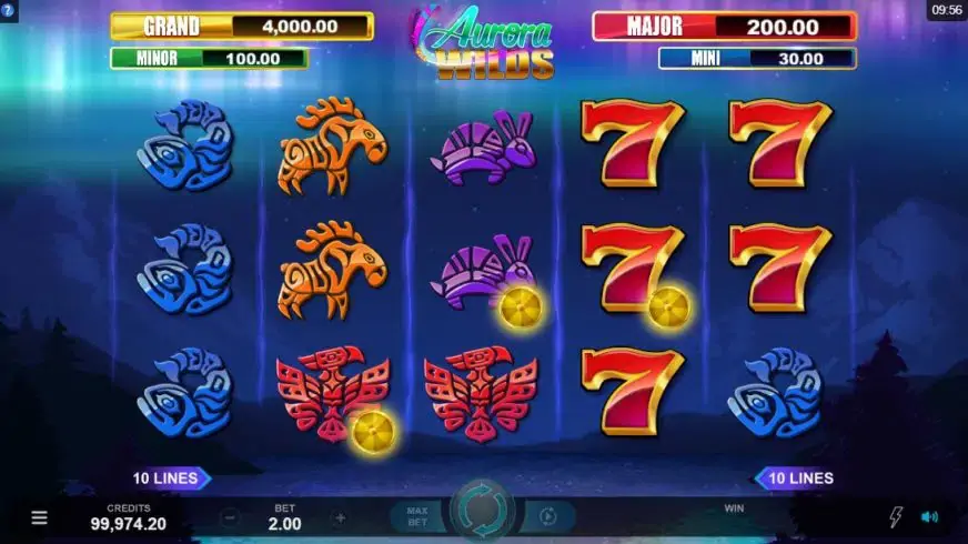 Aurora Wilds slot screenshot 4