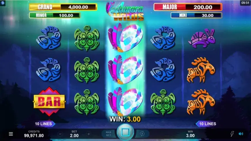 Aurora Wilds slot screenshot 3