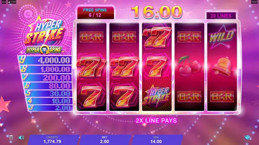 Hyper Strike HyperSpins slot screenshot 5