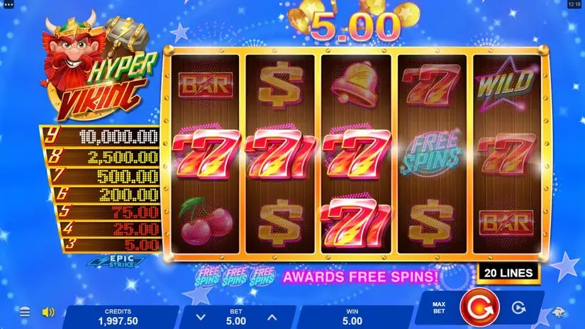 Hyper Viking slot screenshot 2
