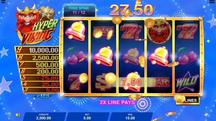 Hyper Viking slot screenshot 8