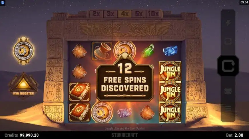 Jungle Jim and the Lost Sphinx slot screenshot 3