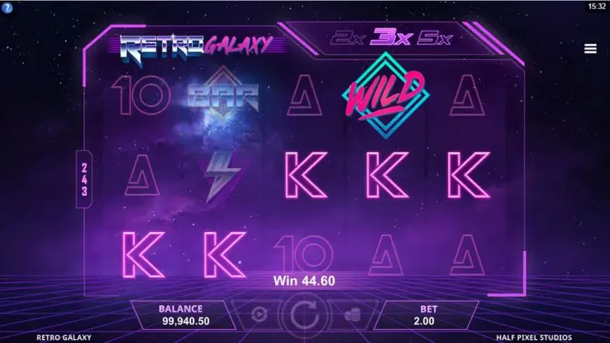 Retro Galaxy slot screenshot 2