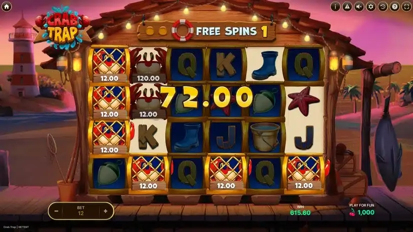 Crab Trap slot screenshot 3