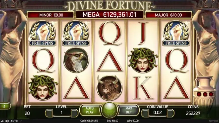 Divine Fortune slot screenshot 1