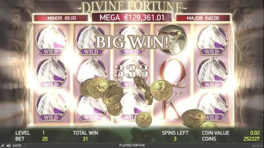 Divine Fortune slot screenshot 3