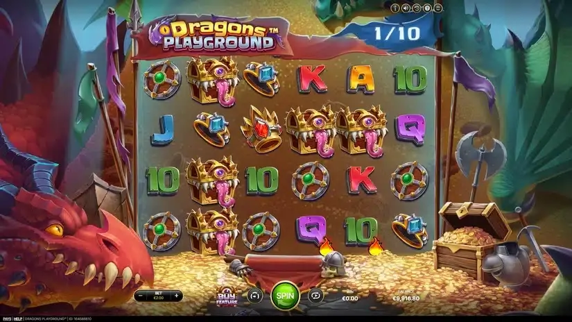 Dragons Playground slot screenshot 1