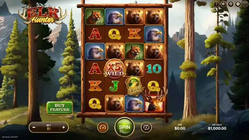 Elk Hunter slot screenshot 1