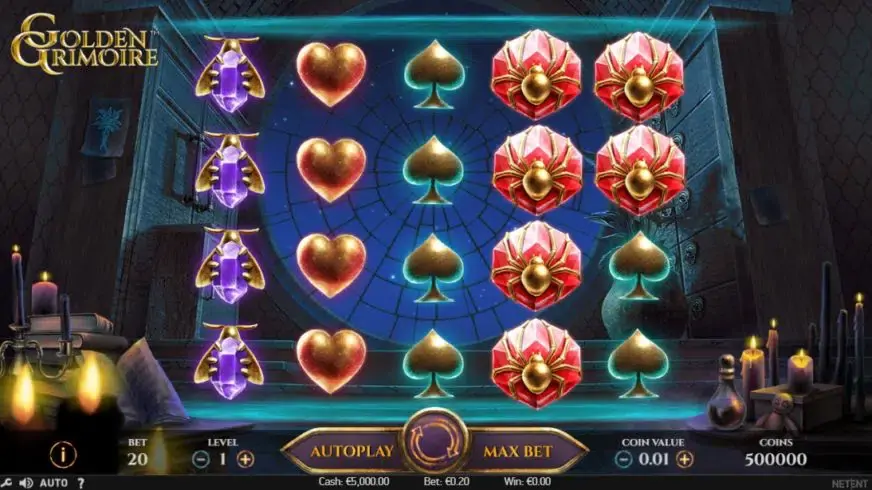 Golden Grimoire slot screenshot 1