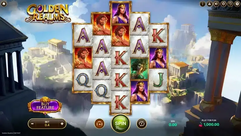 Golden Realms slot screenshot 1