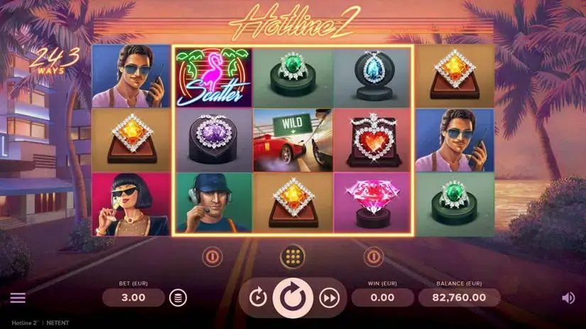 Hotline 2 slot screenshot 1