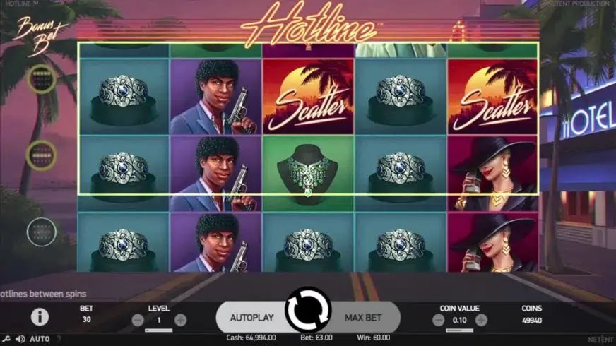Hotline slot screenshot 1
