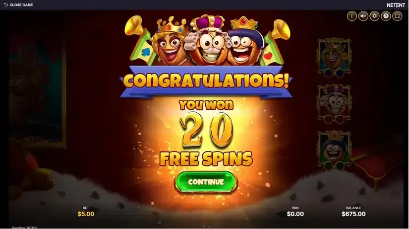 Royal Nuts slot screenshot 2