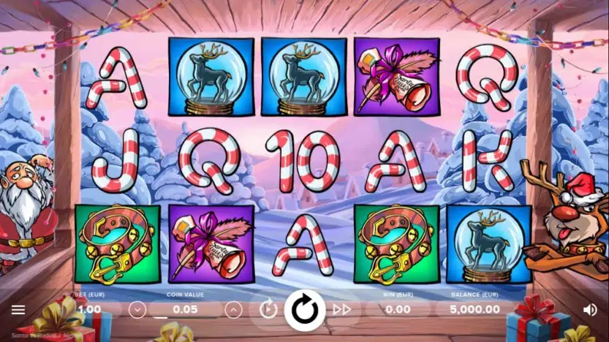 Santa vs Rudolf slot screenshot 1
