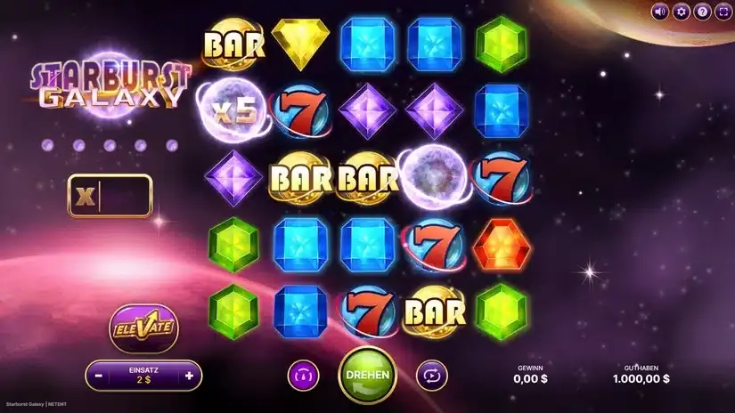 Starburst Galaxy slot screenshot 1