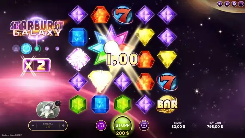 Starburst Galaxy slot screenshot 4