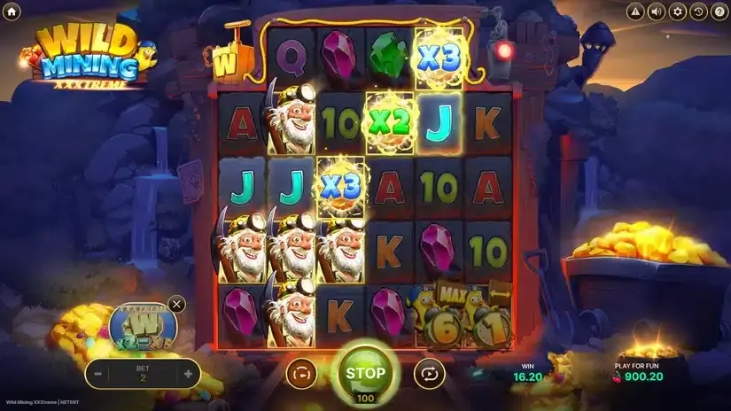 Wild Mining XXXtreme slot screenshot 5