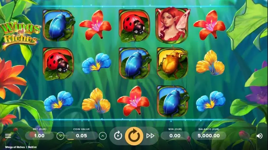 Wings of Riches slot screenshot 1