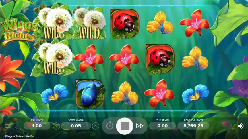 Wings of Riches slot screenshot 2