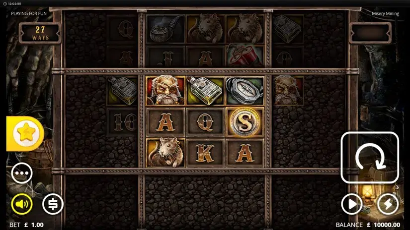 Misery Mining slot screenshot 1