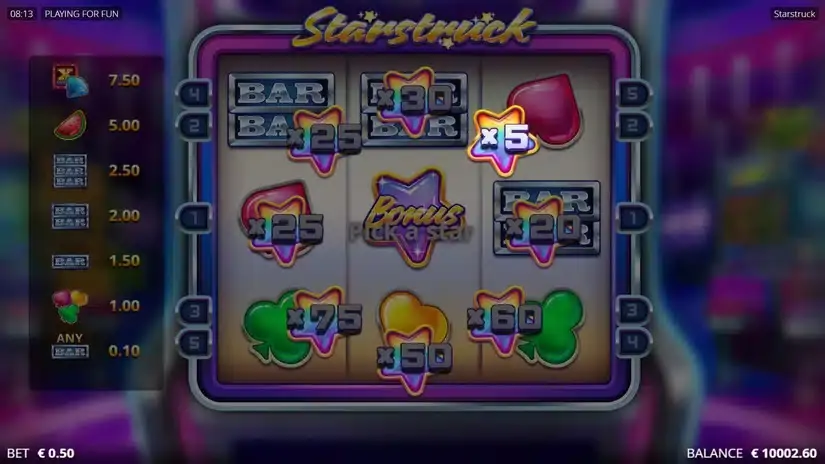 Starstruck slot screenshot 4