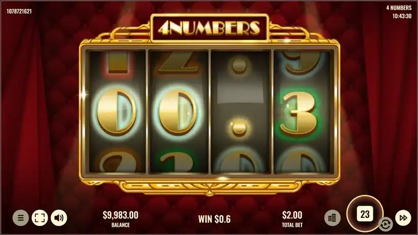 4 Numbers slot screenshot 3