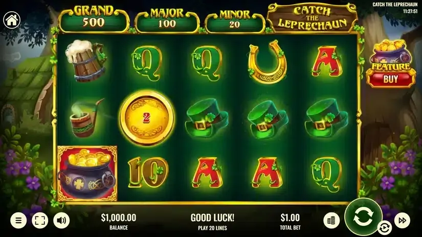 Catch The Leprechaun slot screenshot 1
