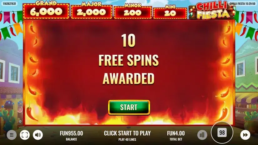 Chilli Fiesta slot screenshot 4