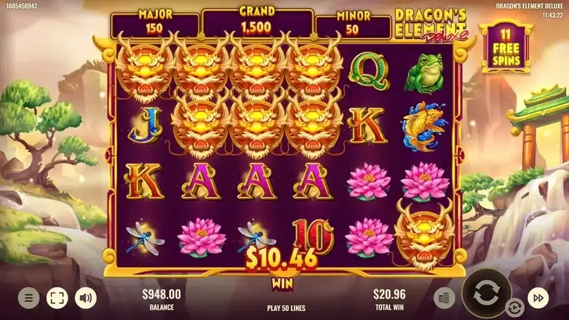 Dragon’s Element Deluxe slot screenshot 6
