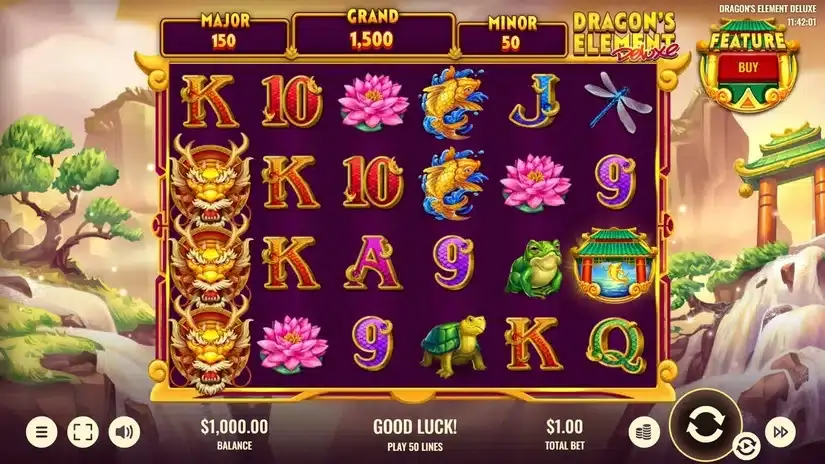 Dragon’s Element Deluxe slot screenshot 1