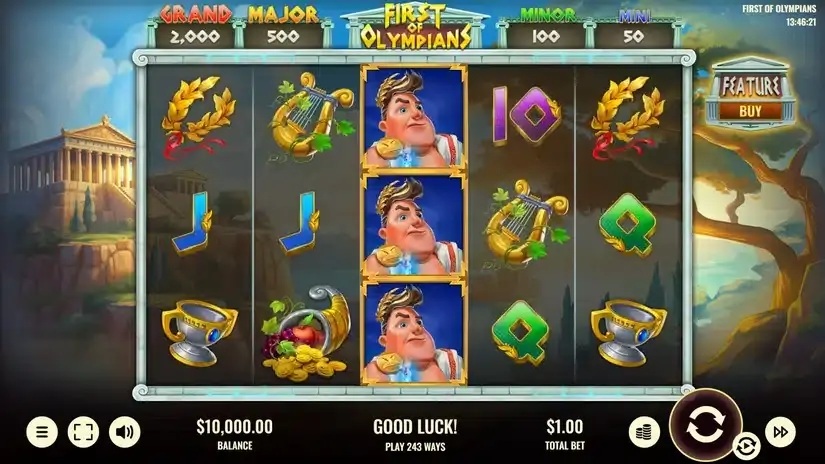 First of Olympians slot screenshot 1