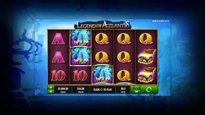 Legend of Atlantis slot screenshot 1