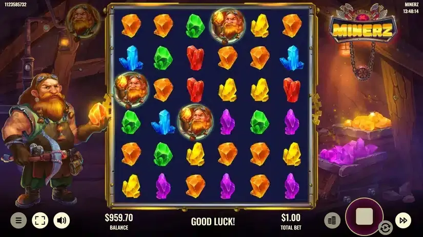 Minerz slot screenshot 3