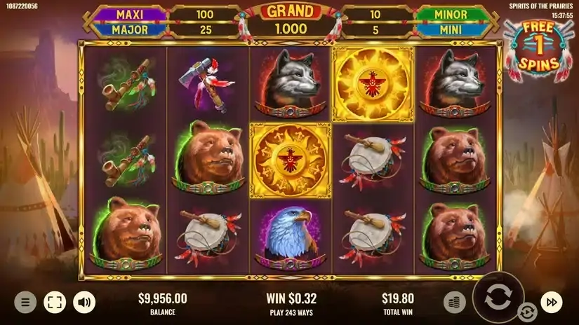 Spirits of the Prairies slot screenshot 5
