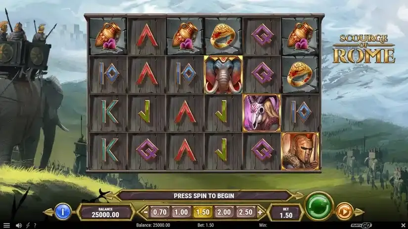 Scourge of Rome slot screenshot 1