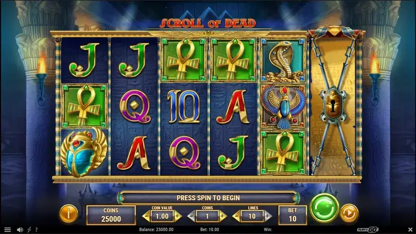 Scroll of Dead slot screenshot 1
