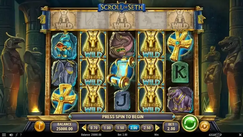 Scroll of Seth slot screenshot 1