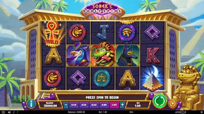 Sobek’s Godly Spins slot screenshot 1