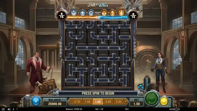 Spark of Genius slot screenshot 1