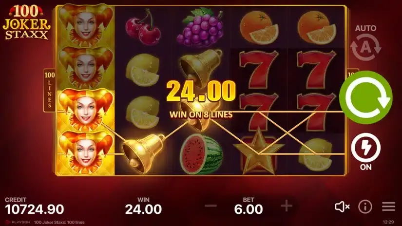 100 Joker Staxx slot screenshot 3